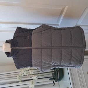 ORORO Mens Outdoor/Ski Flecking Grey Electric Heated Insulated Puffer Vest MD